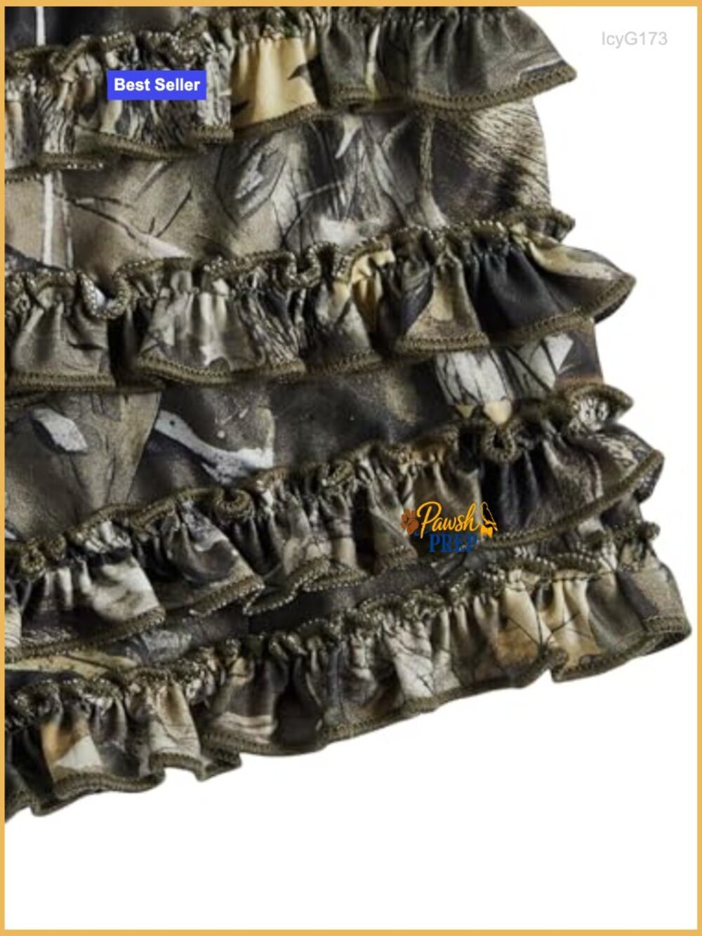 Camo Booty Shorts Low Rise Layered Ruffle Mini Y2k Rave - Picture 5 of 7